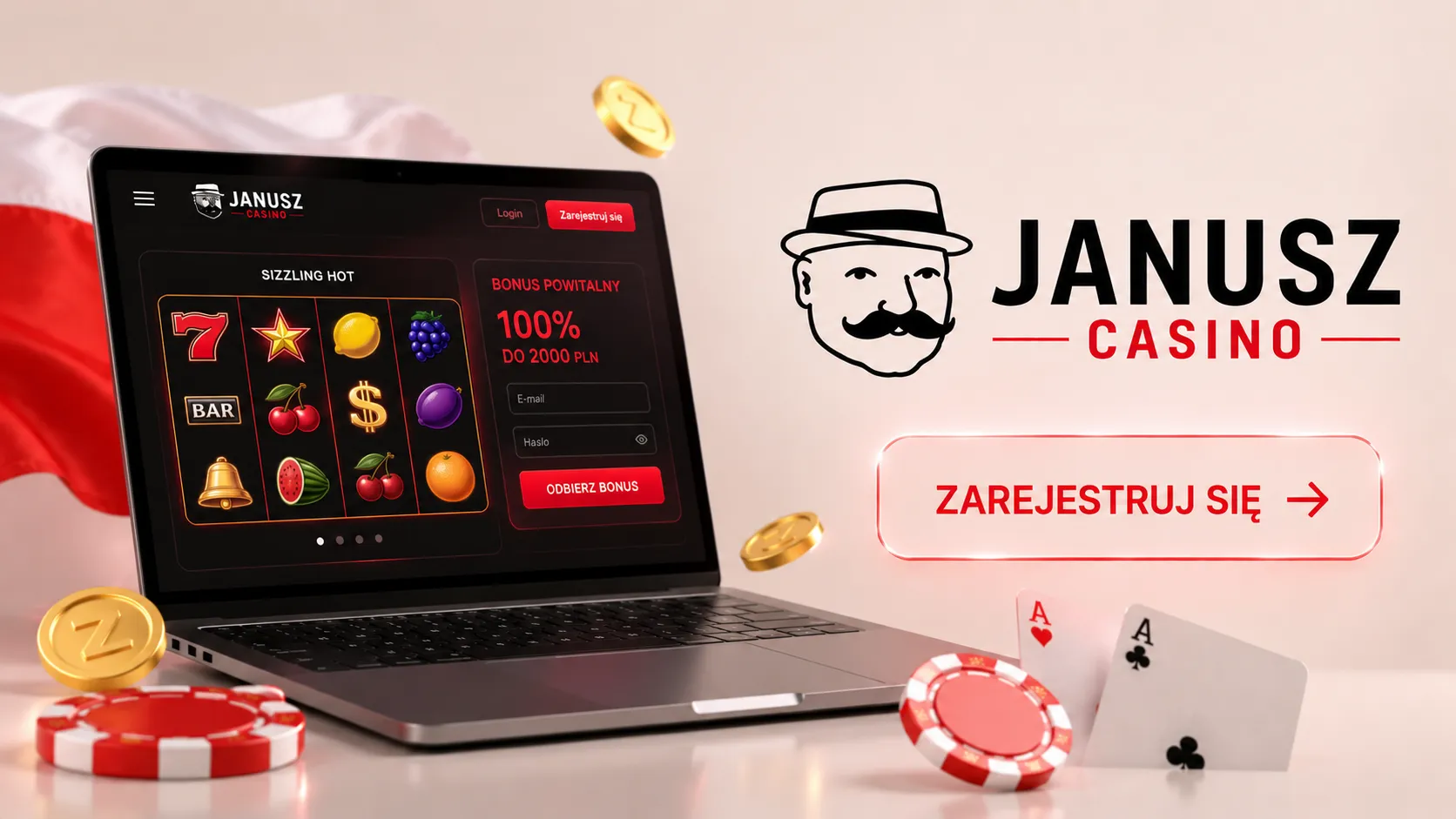 Rejestracja i logowanie w Janusz Casino